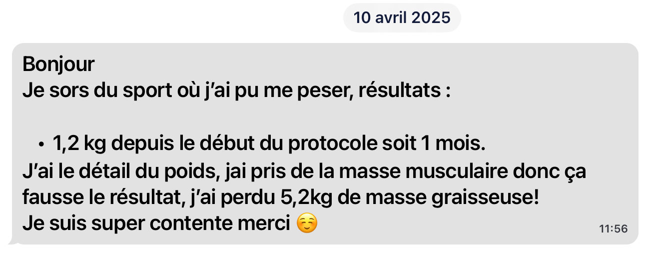 Témoignage programme perte de poids SOPK