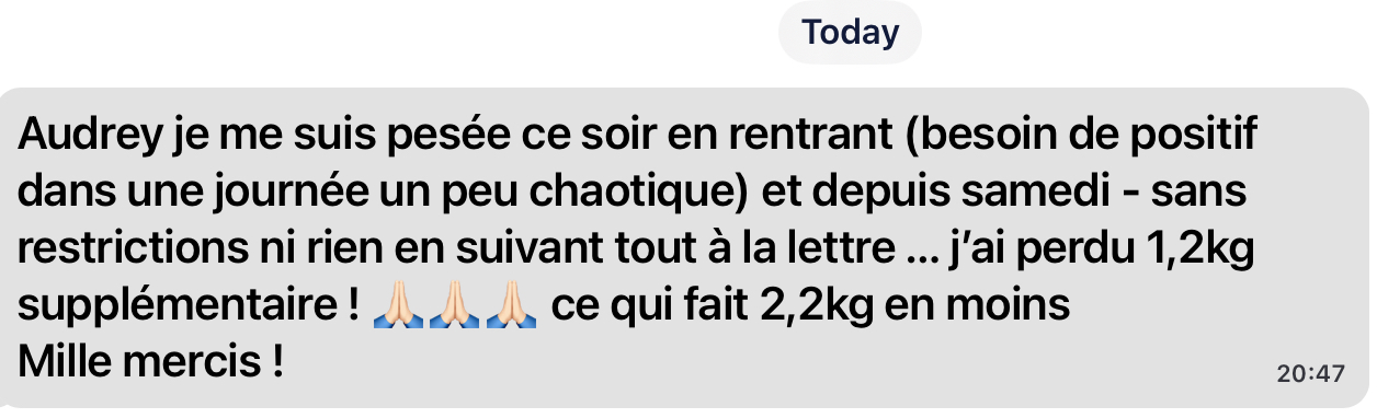 Témoignage programme perte de poids SOPK